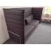 Vitra Alcove High Back 4 Seater Sofa in Dark Grey
