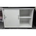 Elite Desk High Storage Unit Cupboard with Sliding Doors - Locking