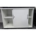 Elite Desk High Storage Unit Cupboard with Sliding Doors - Locking