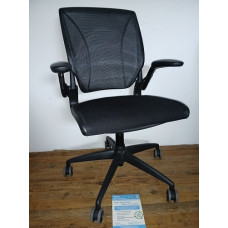 Humanscale Diffrient Task Chair - Black Upholstered Seat