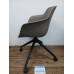 ORN Loria Arm Chair - Taupe shell on Black Base with Castors