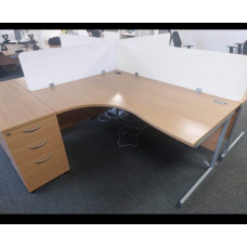 Lee and Plumpton Satelite Crescent workstation Left Hand