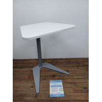 Elite Luna Laptop Table White Top Grey Base O...